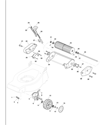 mountfield-460rpd-petrol-lawnmower mountfield-petrol-rotary-roller part diagram