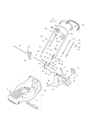 mountfield-480r-petrol-lawnmower mountfield-petrol-rotary-roller part diagram