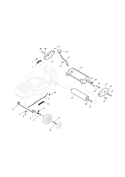 mountfield-480r-petrol-lawnmower mountfield-petrol-rotary-roller part diagram