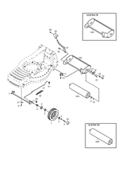 mountfield-480r-petrol-lawnmower mountfield-petrol-rotary-roller part diagram