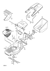 mountfield-480res-petrol-lawnmower mountfield-petrol-rotary-roller part diagram
