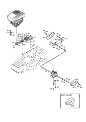 mountfield-550r-petrol-lawnmower mountfield-petrol-rotary-roller part diagram