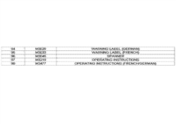 mp838 mountfield-uncategorised part diagram