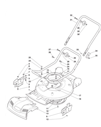 multiclip-46hp electric-rotary-mowers-mountfield part diagram