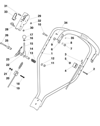 multiclip-inox-504-pd4s mountfield-petrol-rotary-mowers part diagram