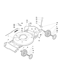 multiclip-inox-504-pd4s mountfield-petrol-rotary-mowers part diagram