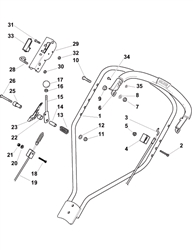 multiclip500pd mountfield-petrol-rotary-mowers part diagram