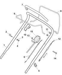 multiclip500pd mountfield-petrol-rotary-mowers part diagram