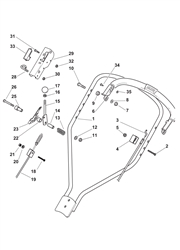 multiclip500pd mountfield-petrol-rotary-mowers part diagram