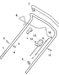 multiclip501-hp mountfield-petrol-rotary-mowers part diagram