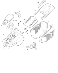 princess-38li electric-rotary-mowers-mountfield part diagram