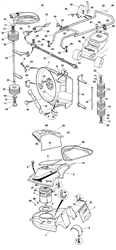 princess14 electric-rotary-mowers-mountfield part diagram