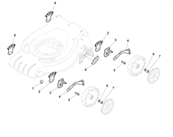 s421hp mountfield-petrol-rotary-mowers part diagram