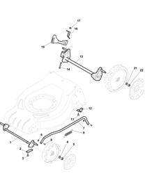 s460hp mountfield-petrol-rotary-mowers part diagram