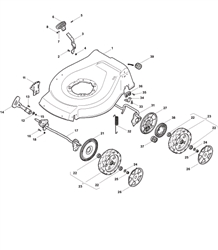 s460pd mountfield-petrol-rotary-mowers part diagram