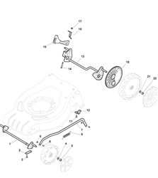 s460pd mountfield-petrol-rotary-mowers part diagram