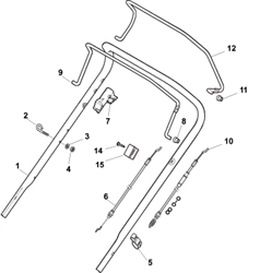 s460pd mountfield-petrol-rotary-mowers part diagram