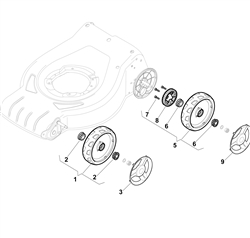 s460pd mountfield-petrol-rotary-mowers part diagram