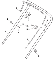 s461hp mountfield-petrol-rotary-mowers part diagram