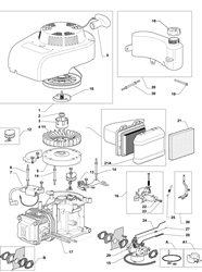 s461hp mountfield-petrol-rotary-mowers part diagram