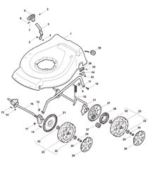 s461pd-es mountfield-petrol-rotary-mowers part diagram