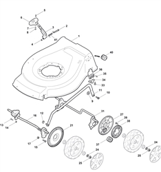 s461pd mountfield-petrol-rotary-mowers part diagram