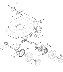 s464pd mountfield-petrol-rotary-mowers part diagram
