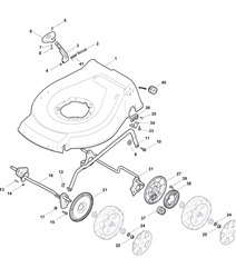 s510pd mountfield-petrol-rotary-mowers part diagram