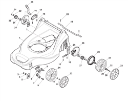 sp164 mountfield-petrol-rotary-mowers part diagram
