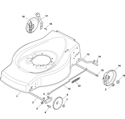 sp184 mountfield-petrol-rotary-mowers part diagram