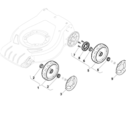 sp460sd mountfield-petrol-rotary-mowers part diagram
