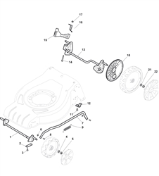 sp460sd mountfield-petrol-rotary-mowers part diagram