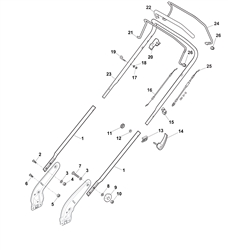 sp465r mountfield-petrol-rotary-mowers part diagram