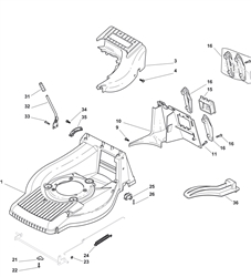 sp505 mountfield-petrol-rotary-mowers part diagram