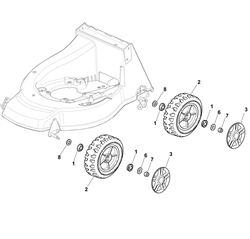 Online part diagram for SP530 Mountfield Petrol Rotary Mowers
