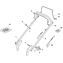 sp530 mountfield-petrol-rotary-mowers part diagram