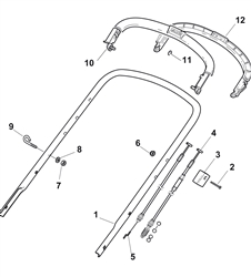 sp530hw mountfield-petrol-rotary-mowers part diagram