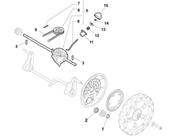 sp535-hw-honda-gcv135 mountfield-petrol-rotary-mowers part diagram