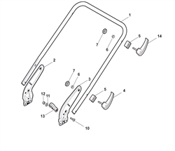 sp535-hw-honda-gcv135 mountfield-petrol-rotary-mowers part diagram