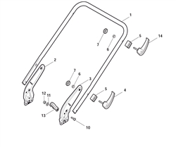 sp535-hw-honda-gcv135 mountfield-petrol-rotary-mowers part diagram