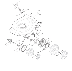 sp535-hw-honda-gcv135 mountfield-petrol-rotary-mowers part diagram