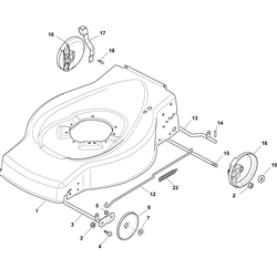 sp536-es mountfield-petrol-rotary-mowers part diagram