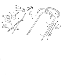 sp536-es mountfield-petrol-rotary-mowers part diagram