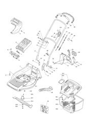 Online part diagram for SP550 Mountfield Petrol Rotary Mowers