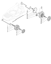 sp555-honda-gcv160 bq-machines part diagram