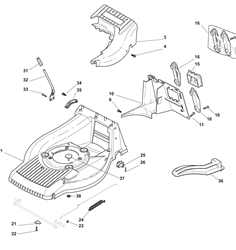 sp555-honda-gcv160 bq-machines part diagram