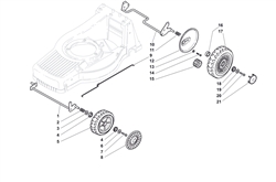 sp555-honda-gcv160 bq-machines part diagram