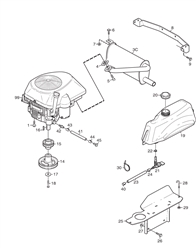 park-compact-16 stiga-front-deck-riders part diagram