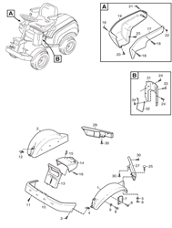 park-prestige stiga-front-deck-riders part diagram