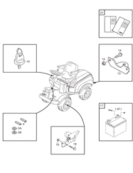 park-prestige stiga-front-deck-riders part diagram